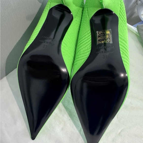 Balenciaga Neon Green Ankle Boots - Picture 5 of 6